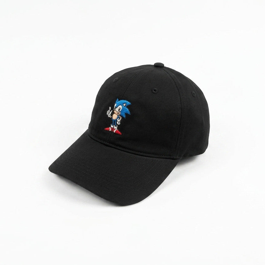 Sonic The Hedgehog Black Bockless Cap