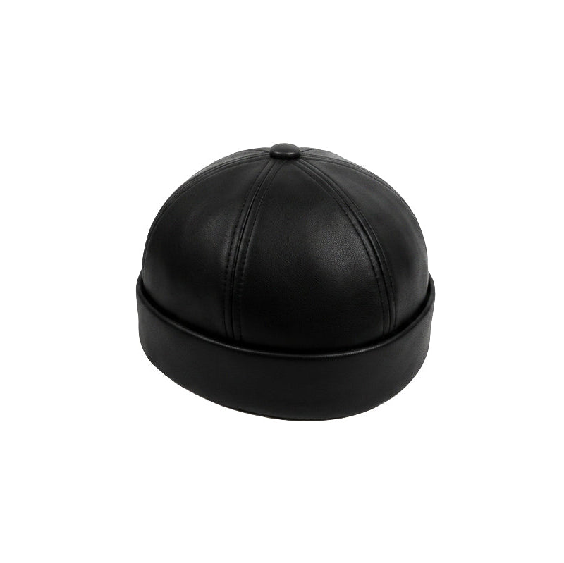 Leather Docker Cap