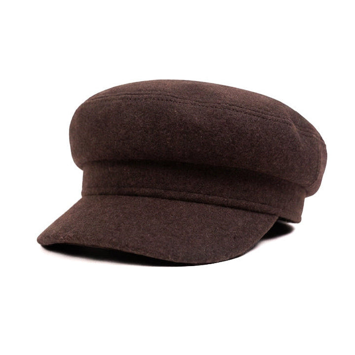 Brown Courtyard Newsboy Cap