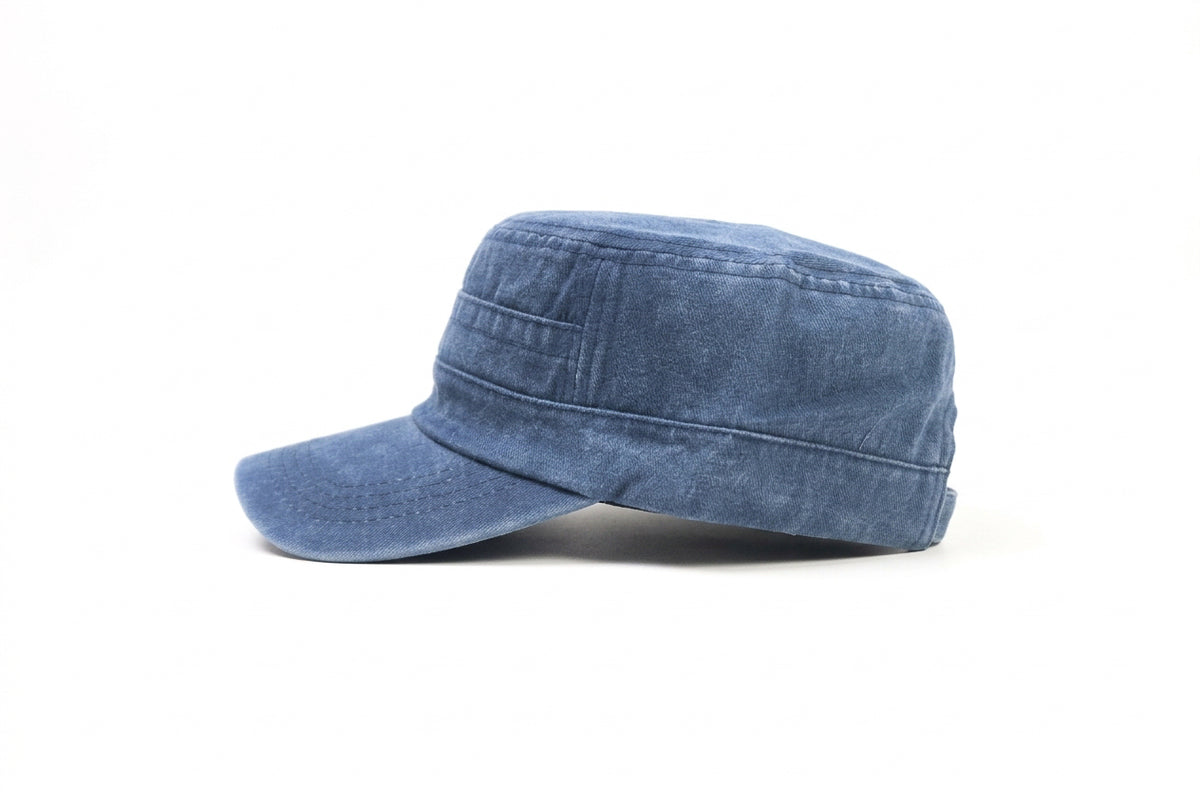 Millitary Blue Denim Jeans Cap