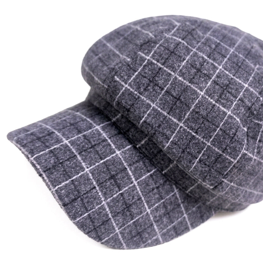 English Grey Newsboy Cap