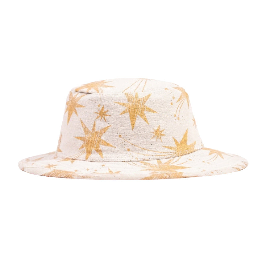 Italian Bucket Hat Star White