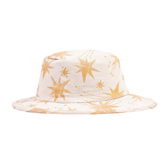Italian Bucket Hat Star White