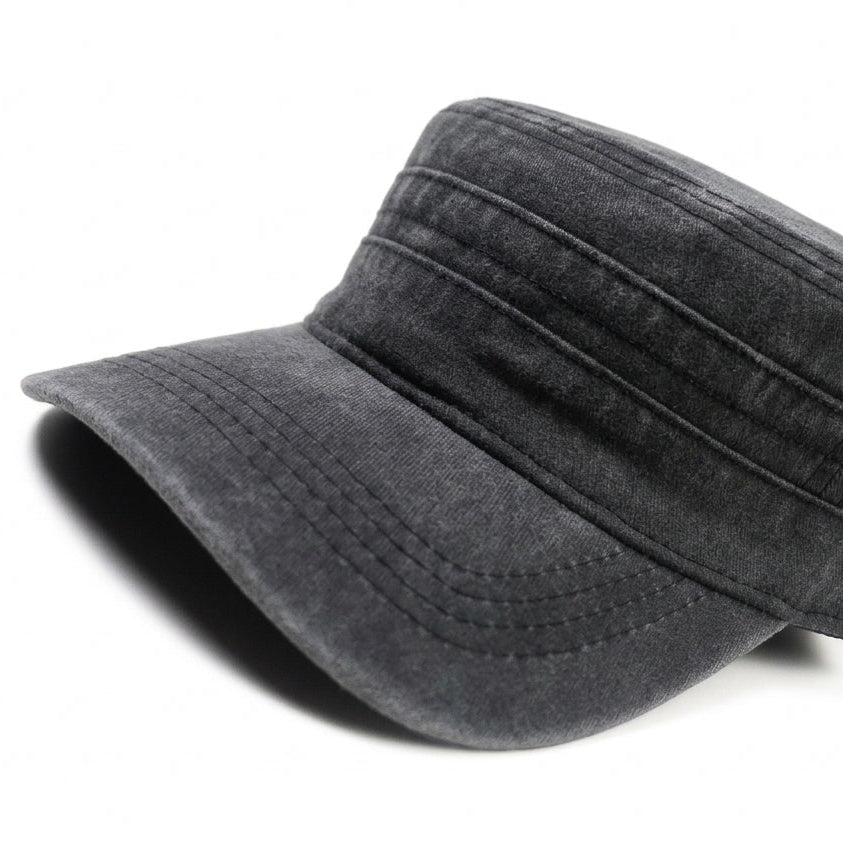 Millitary Grey Denim Jeans Cap