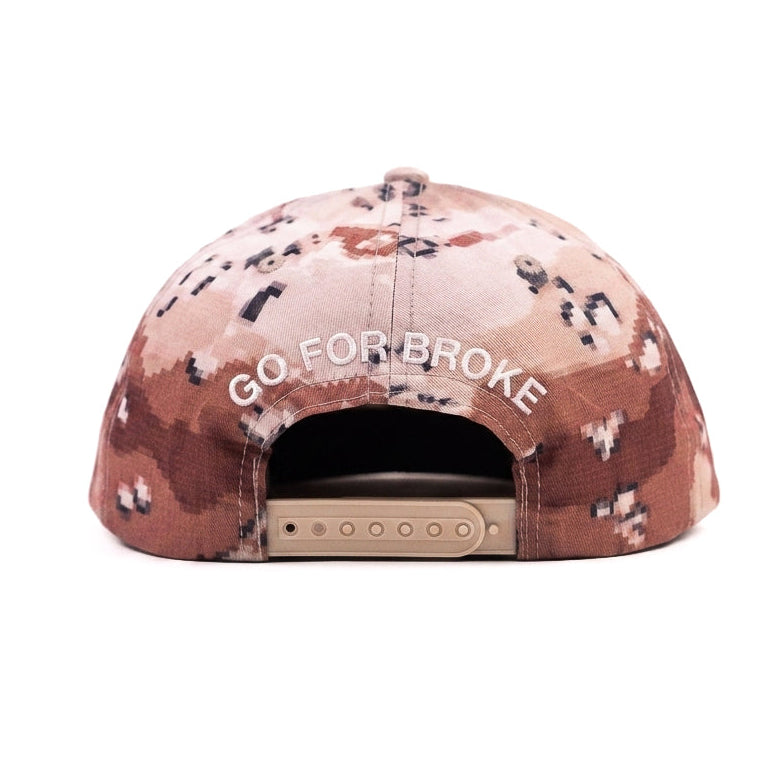 Go For Broke Bull Limited Edition Camo Snapback Cap