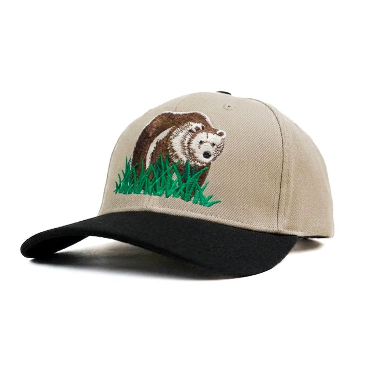 Woodland Bear Snapback Cap