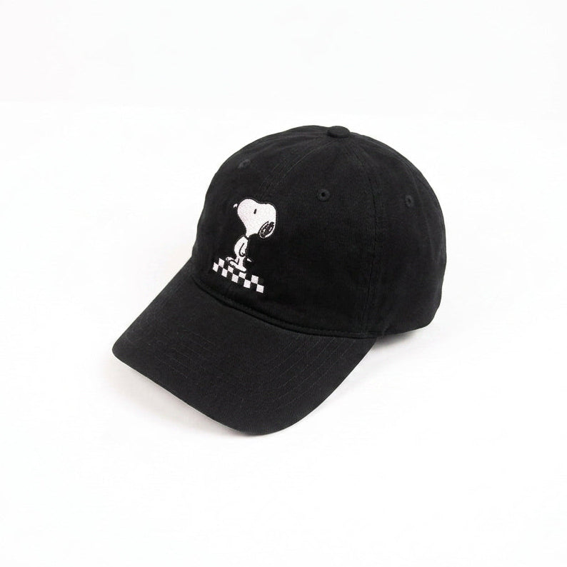 Snoopy The Dog Black Bockless Cap