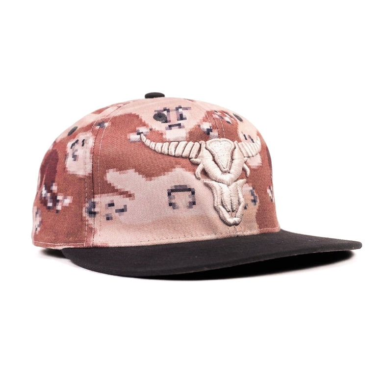 Go For Broke Bull Limited Edition Camo Snapback Cap