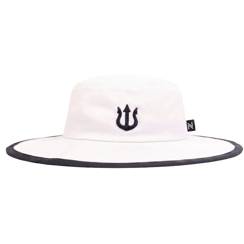 Verutum White Tridant Bucket Hat