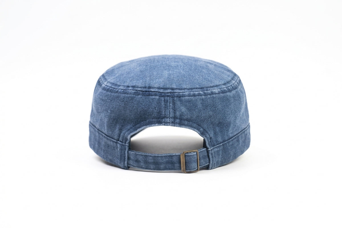 Millitary Blue Denim Jeans Cap