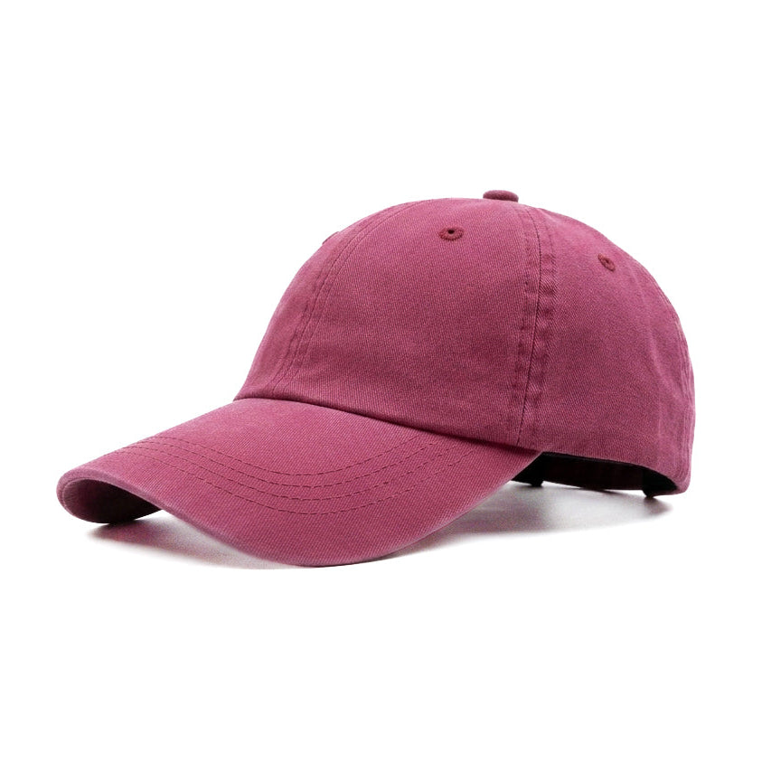 Washed Denim Metal Patched (Maroon)