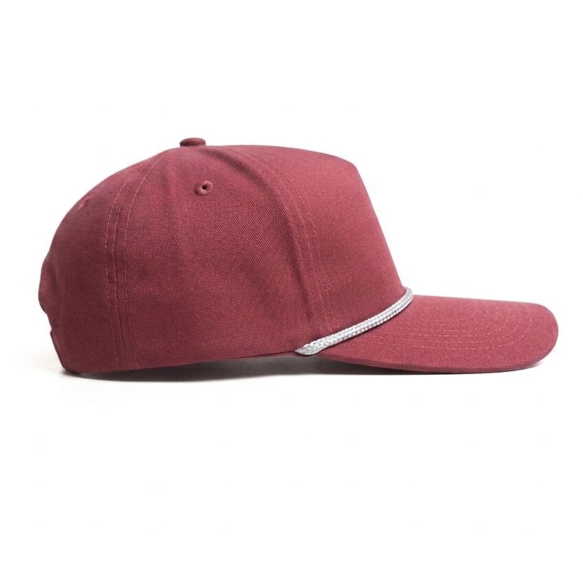 Rope Mode Maroon Snapback Cap