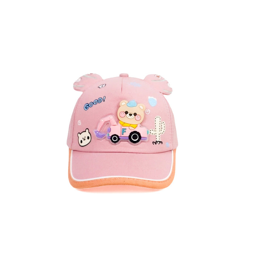 Baby Pink Teady's Joy Ride Funday Kids Cap