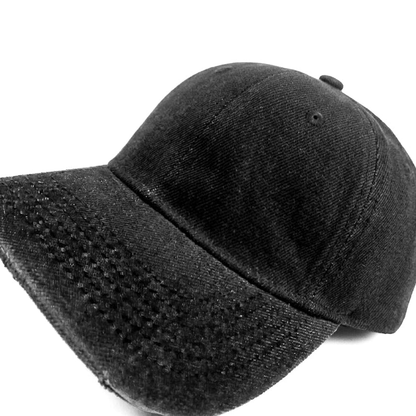 Plain Black Jeans Cap