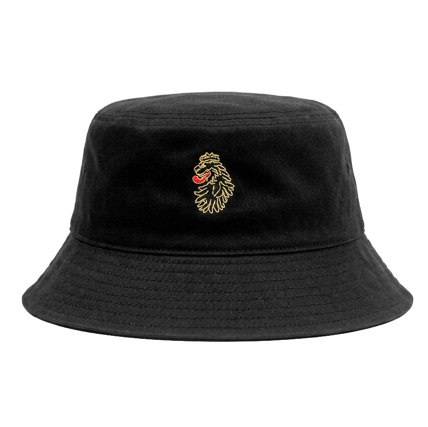 Golden Leo Black Bucket Hat