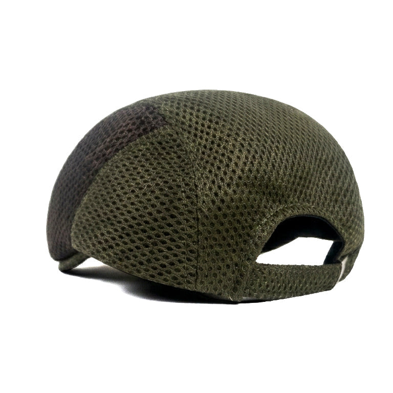 Green Brown Vintage Newsboy Cap