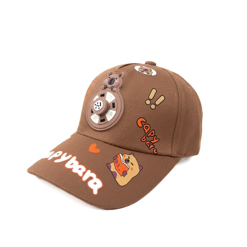 Brown Capybara Funday Kids Cap