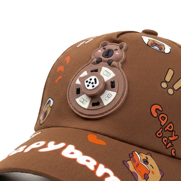 Brown Capybara Funday Kids Cap