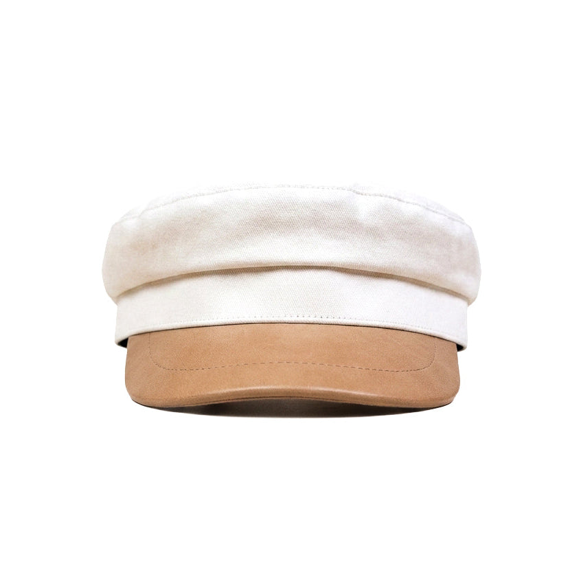 Woven Leather Cap