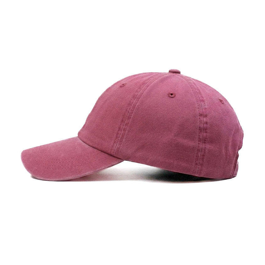 Washed Denim Metal Patched (Maroon)