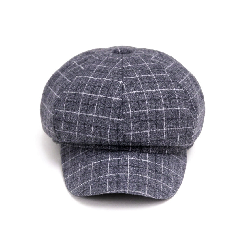 English Grey Newsboy Cap