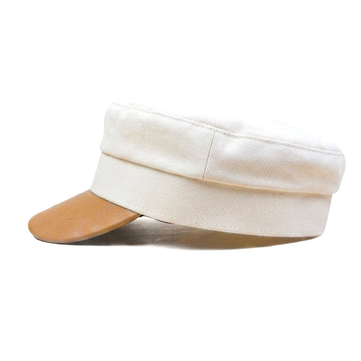Woven Leather Cap