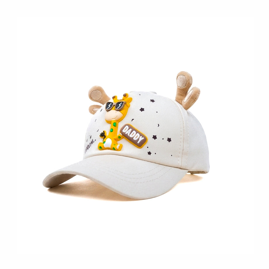White Girraf Daddy Kids Cap