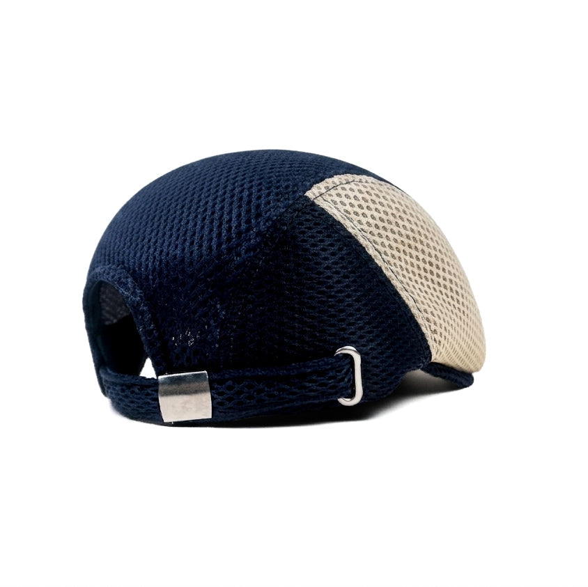 Blue White Vintage Newsboy Cap