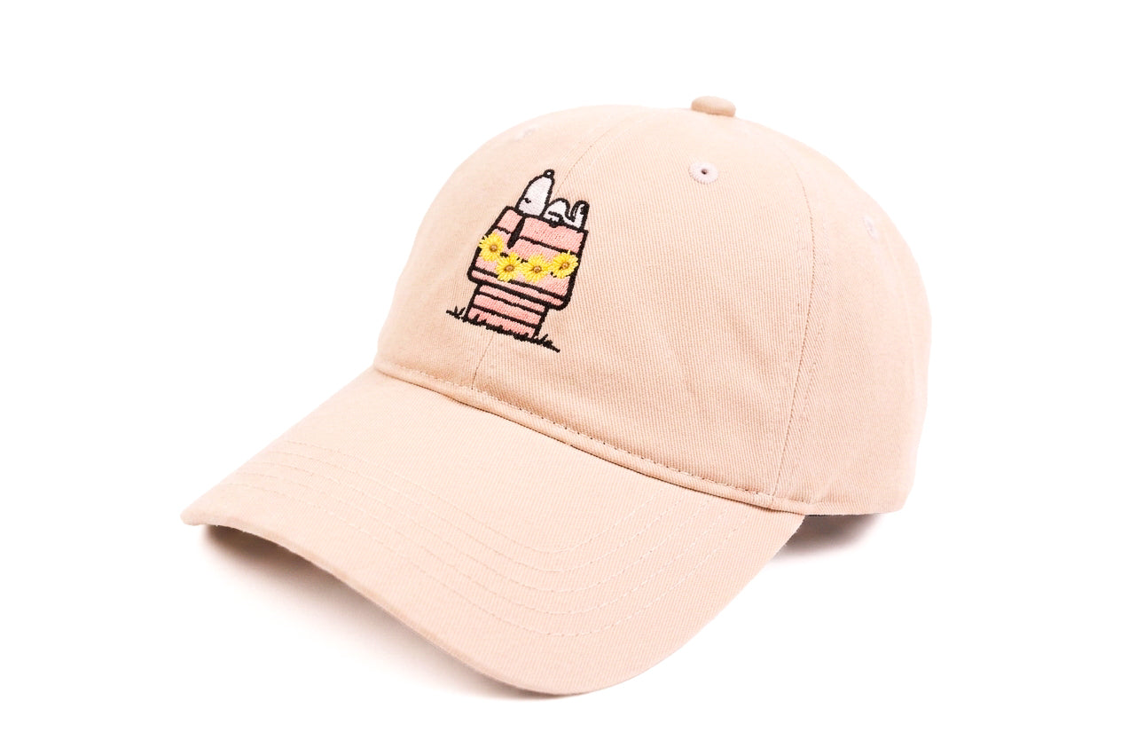 Snoopy Beige Bockless Cap
