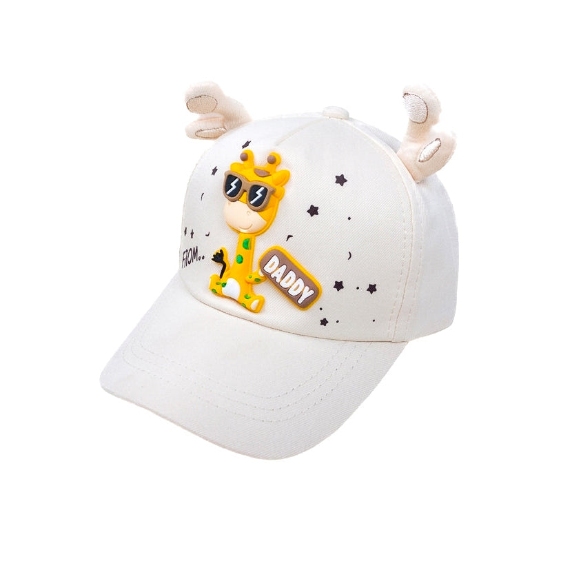White Girraf Daddy Kids Cap