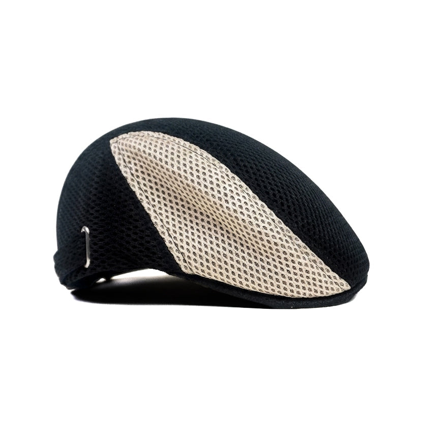 Blue White Vintage Newsboy Cap