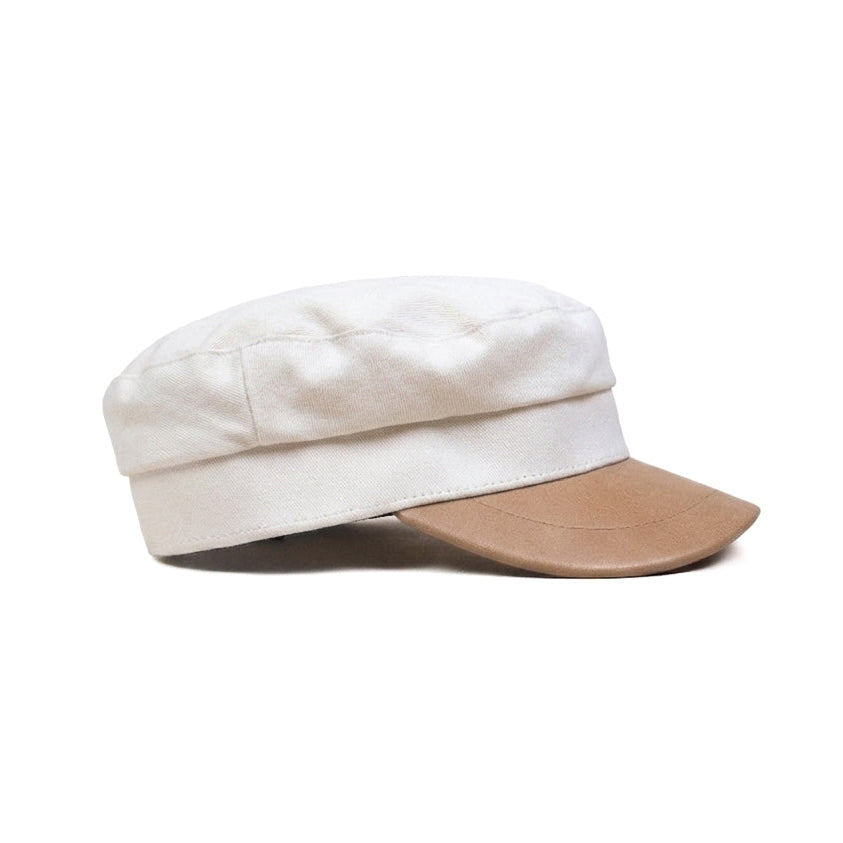 Woven Leather Cap