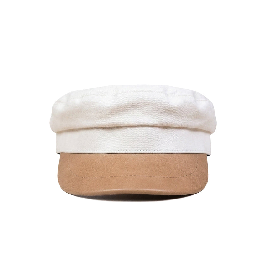Woven Leather Cap
