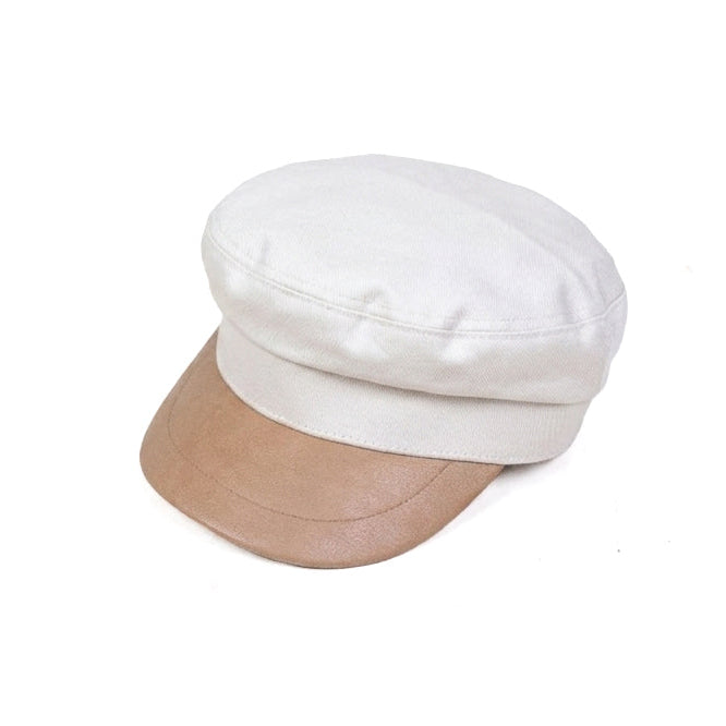 Woven Leather Cap