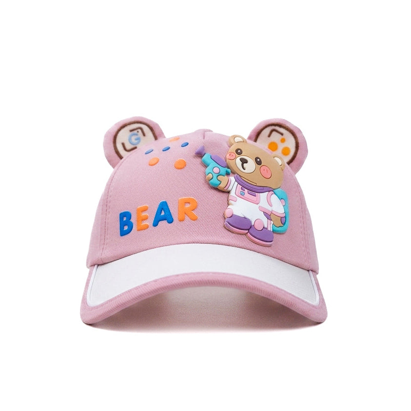 Pink Bear Kids Funday Cap