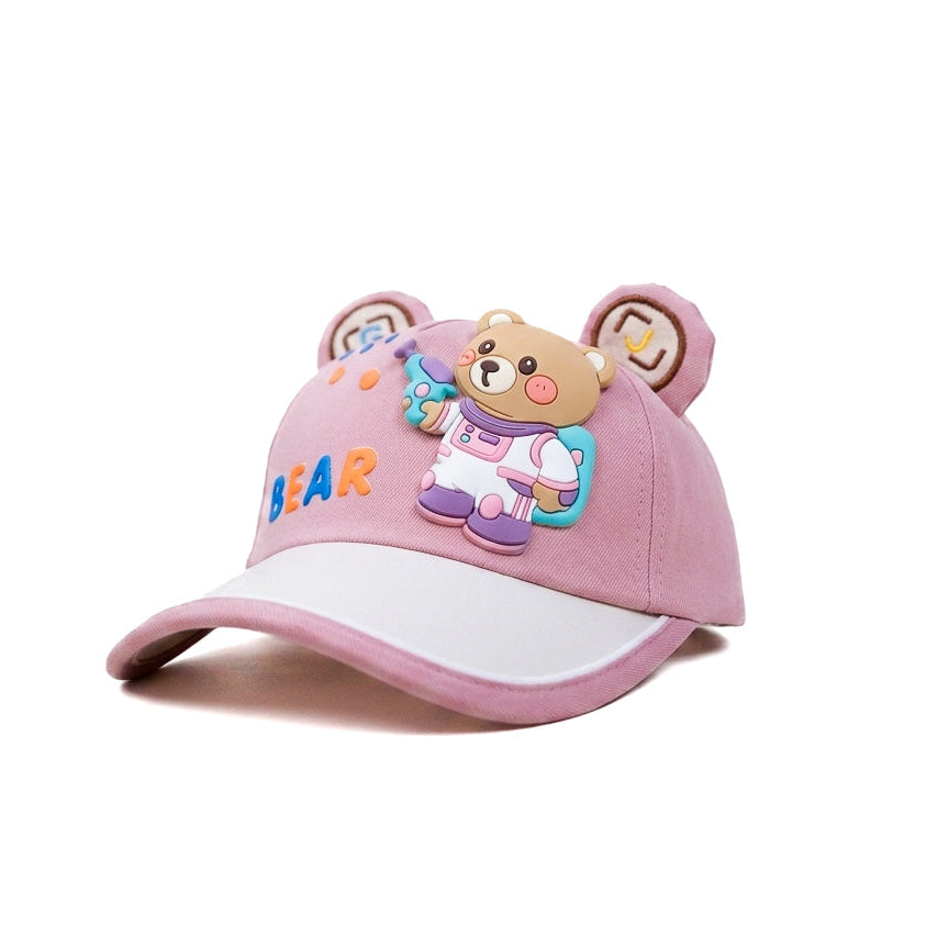 Pink Bear Kids Funday Cap