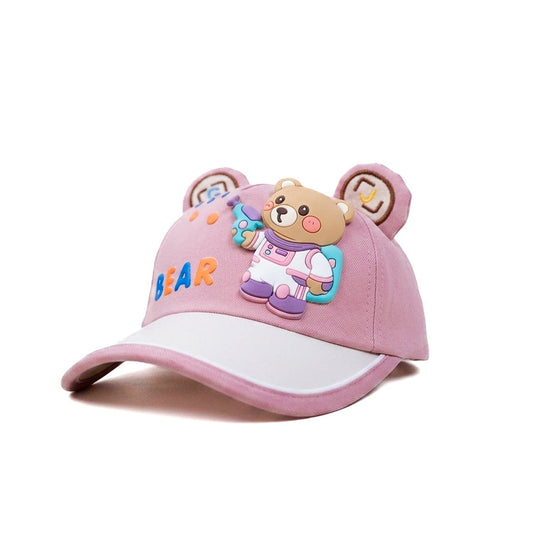 Pink Bear Kids Funday Cap