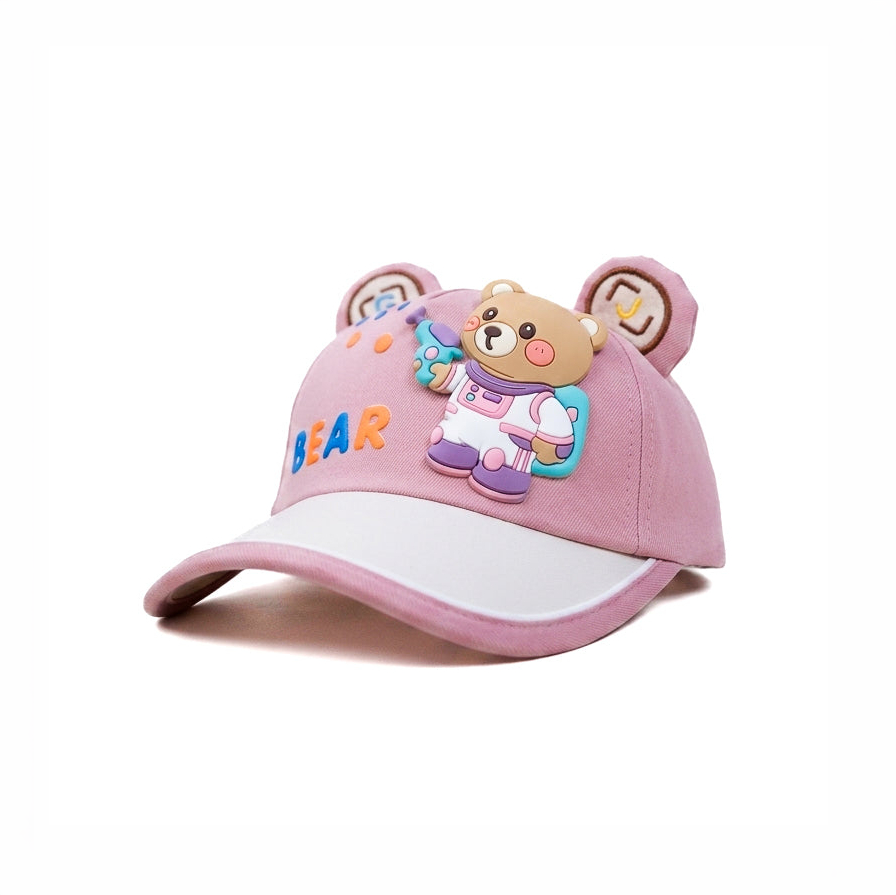 Pink Bear Kids Funday Cap