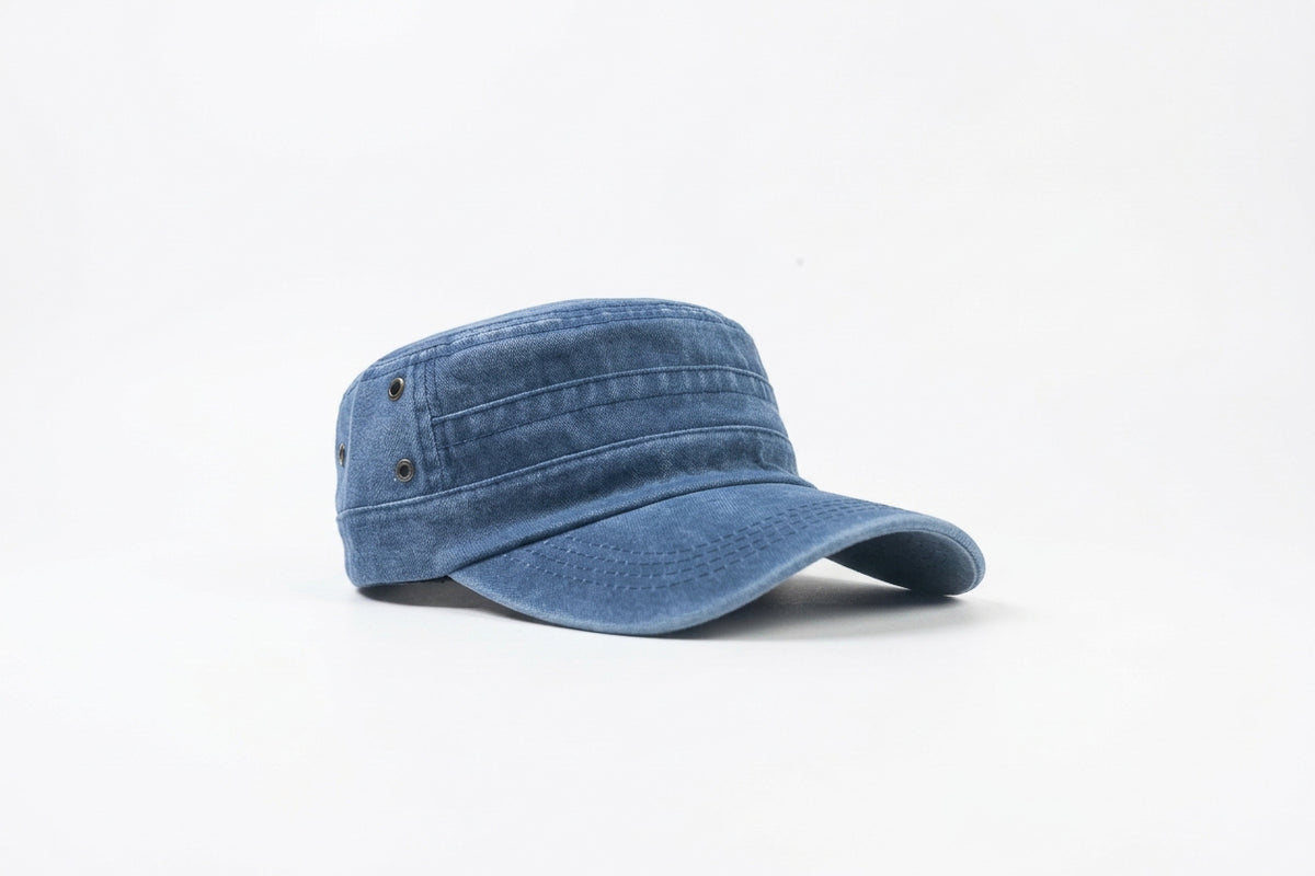 Millitary Blue Denim Jeans Cap