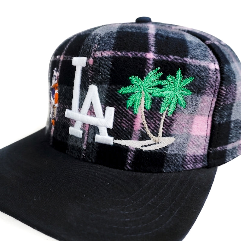 LA Pink Black Beach Limited Edition Snapback Cap