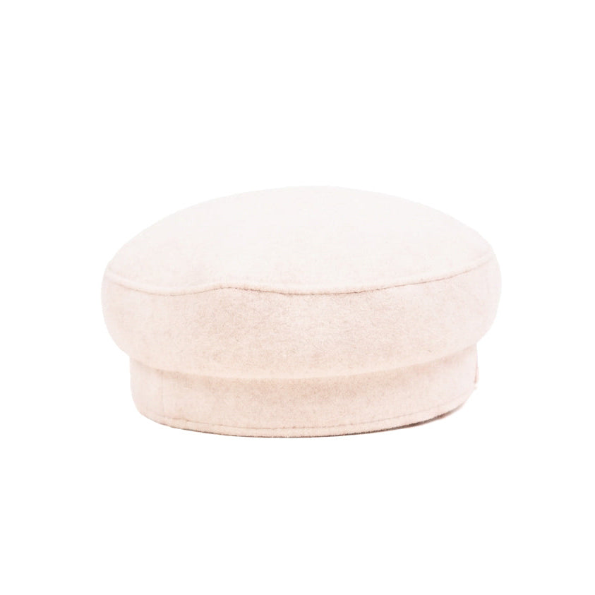 White Snowveil Newsboy Cap