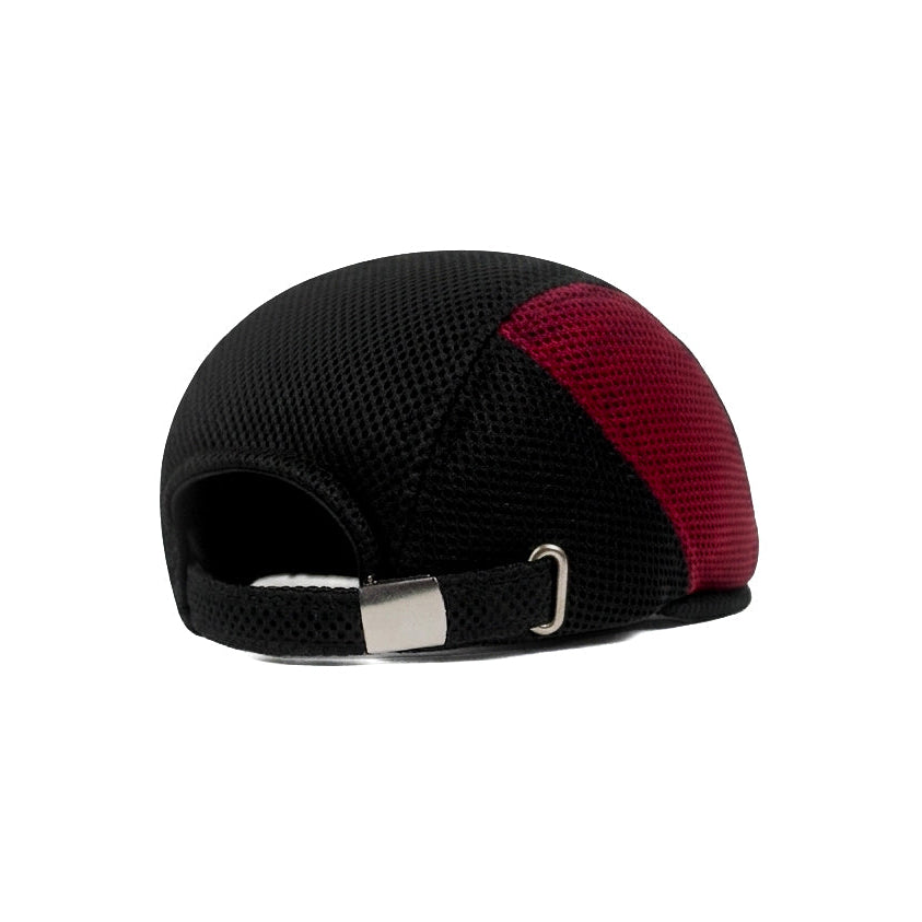 Black and Red Vintage Newsboy Cap