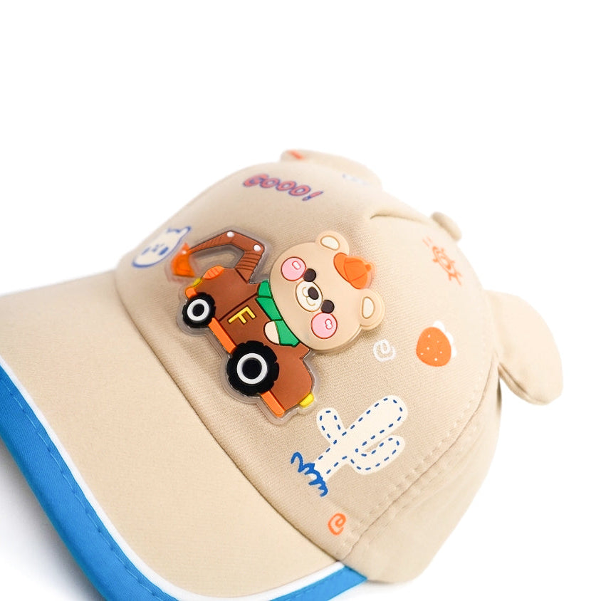 Beige Teady's Joy Ride Funday Kids Cap