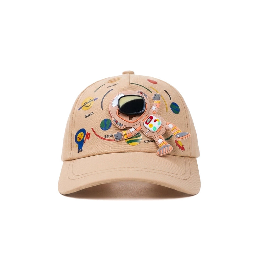 Beige Astronaute Funday Kids Cap