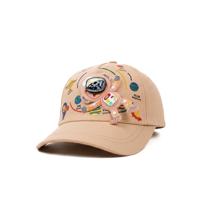 Beige Astronaute Funday Kids Cap