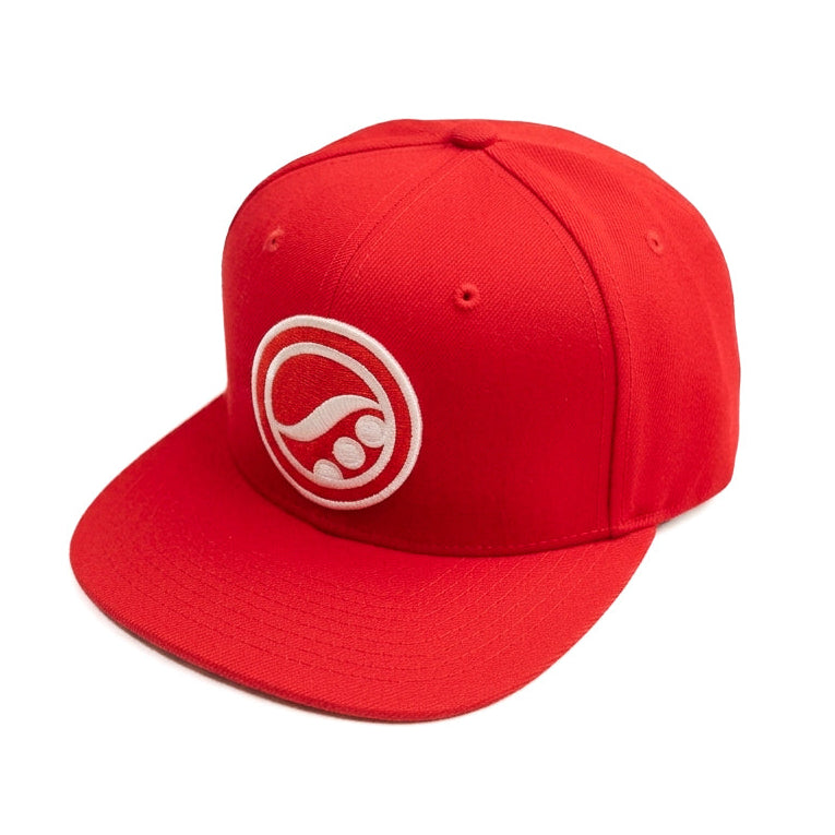 Crimson Swirl Snapback Cap