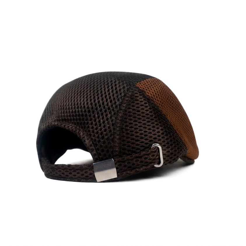 Brown and Black Vintage Newsboy Cap