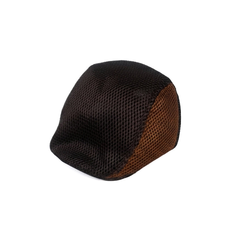 Brown and Black Vintage Newsboy Cap