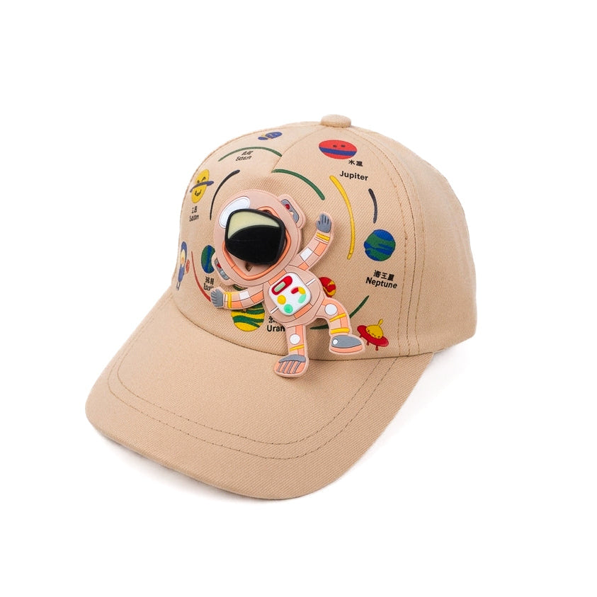 Beige Astronaute Funday Kids Cap