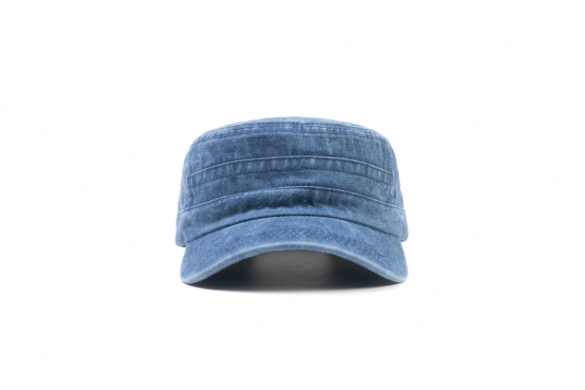 Millitary Blue Denim Jeans Cap